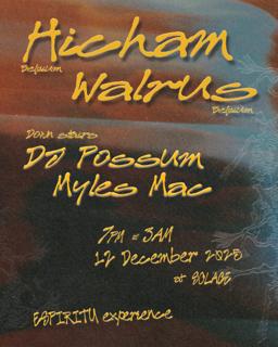 Espiritu Pres: Hicham (Be) And Walrus (Be)