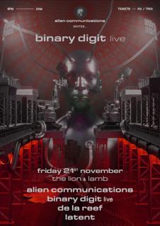 Alien Communications Invites... Binary Digit Live
