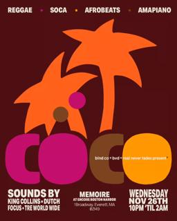 Coco: Afrobeats & Caribbean On Thanksgiving Eve