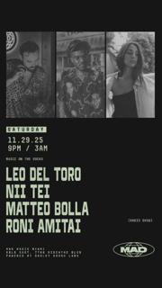 Music On The Rocks: Leo Del Toro, Nii Tei, Matteo Bolla, Roni Amitai