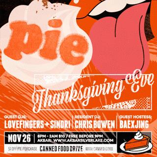 Pie Thanksgiving Eve