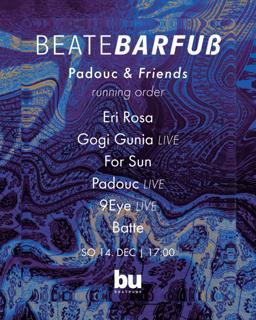 Beate Barfuß /// Eri Rosa, Gogi Gunia (Live), For Sun, Padouc (Live), 9Eye (Live), Batte