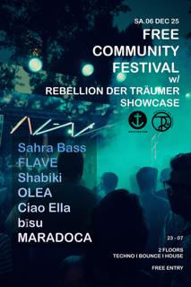 Free Community Festival With Rebellion Der Träumer Showcase