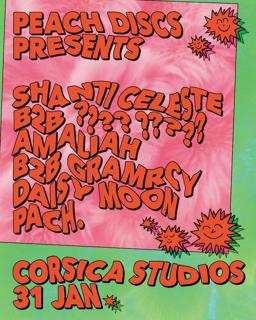 Peach Discs With Shanti Celeste, Amaliah, Daisy Moon, Gramrcy, Pach & A Very Special Guest