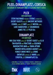 Plex 20Th Birthday X Dinamplatz 5Th Birthday