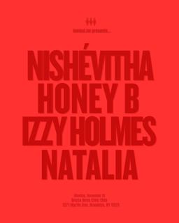 Tomboi.Fm Presents: Izzy Holmes, Honey B, Nishévitha, & Natalia