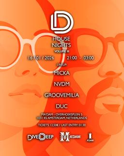 Madam By Night Invites: Dive Deep House Nights V.Iii