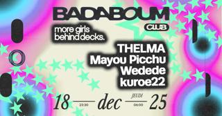 Club — More Girls Behind Decks: Thelma, Mayou Picchu, Wedede, Kuroe22