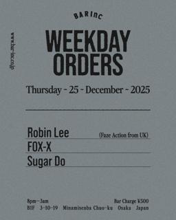 Weekday Orders