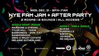 Nye + Afterparty [2 Venues - 2 Sounds - All Access - 9Pm-7Am]
