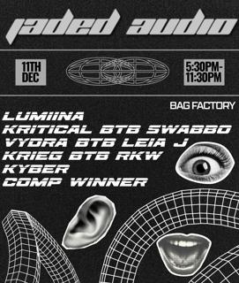 Jaded Audio: 11Th Dec Bag Factory