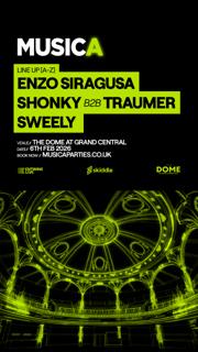 Musica Presents Enzo Siragusa, Shonky B2B Traumer, Sweely