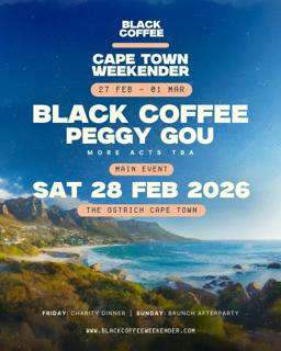Black Coffee Weekender (Main Event) - Cape Town