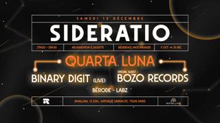 Sideratio - Quarta Luna: Binary Digit (Live) & Bozo Records