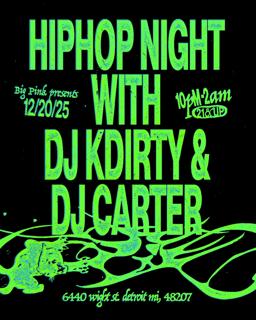 Hip Hop Night: Dj Carter B2B Dj Kdirty