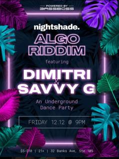 Nightshade. Presents : Algo Riddim