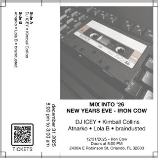 Mix Into '26 - Nye With Dj Icey / Kimball Collins / Atnarko / Iron Cow Orlando