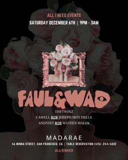 Faul & Wad [Afro House - House] At Madarae