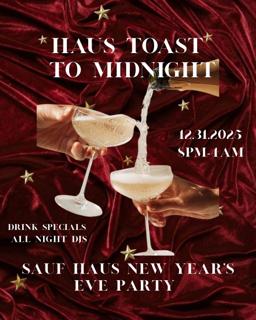 Haus Toast To Midnight Nye26 Dc
