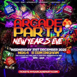 Nye Arcade Party - Birmingham'S Biggest New Years Celebration