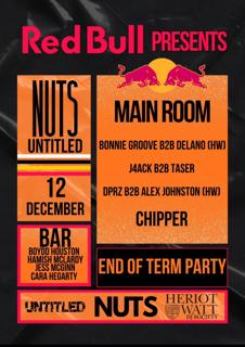 Red Bull Presents: Untitled X Nuts End Of Term Party / House / Techno / Disco / Garage 