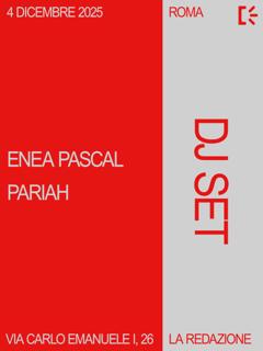 Claim Aftershow: Pariah (Uk - Voam) Enea Pascal (Ivreatronic)