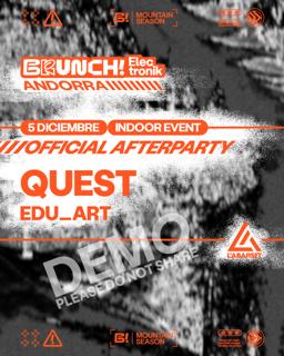 Afterparty L'Abarset Indoor - Brunch Electronik Andorra (Acceso Solo Al After)