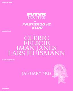 Fastgroove Klub: Cleric, Felicie, Iman Janes, Lars Huismann