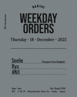 Weekday Orders