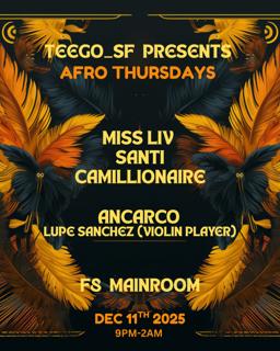 Teego Presents Afro Thursdays