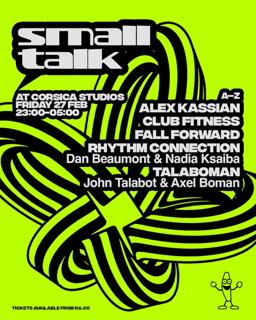 Small Talk With Talaboman, Alex Kassian, Club Fitness, Rhythm Connection & Fall Forward