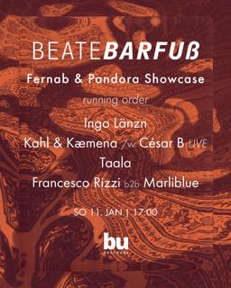 Beate Barfuß /// Ingo Länzn, Kahl & Kæmena Feat César B, Taala, Francesco Rizzi B2B Marliblue