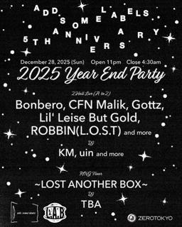 Add. Some Labels Year End Party -Thank You We'Re 5Th Anniversary!-