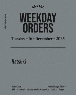 Weekday Orders