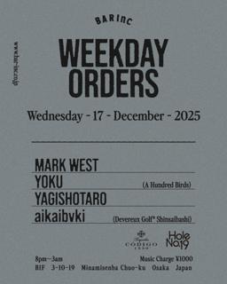 Weekday Orders