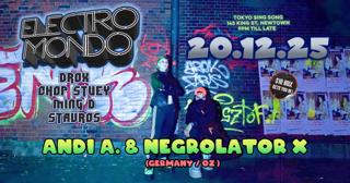 Electro Mondo Presents Andi A. & Negrolator X