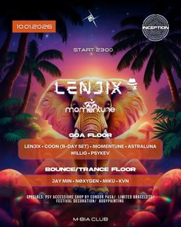 Inception With Lenjix - First Time In Berlin| 2 Floors - Goa & Bounce/Trance