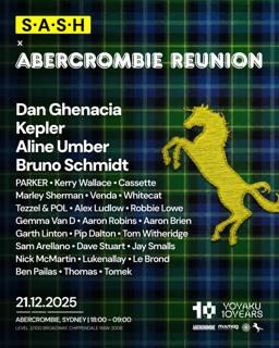 ★ S.A.S.H X The Abercrombie Reunion ★ 10 Years Of Yoyaku ★ Sun 21St Dec ★