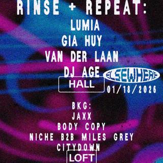 Rinse & Repeat: Lumia, Gia Huy, Van Der Laan, Dj Age, Bkg