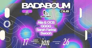 Club — D.Ko Records Label Night: Alia & Ocb, Gggg (Live), Sarah Farina, Swooh
