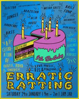 Erattic Batting 9Th Birthday: Tashkezar (Live) + Djs