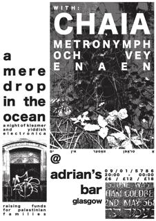 A Mere Drop In The Ocean: Klezmer And Yiddish Electronica