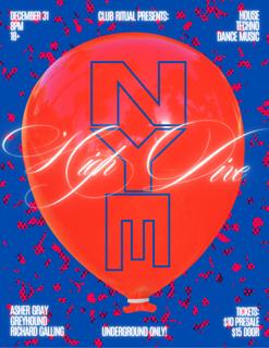 Club Ritual Presents Nye At High Dive
