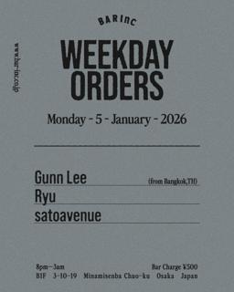 Weekday Orders