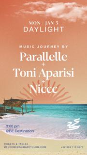 Be Destination Presents: Parallelle, Toni Aparisi & Niccc