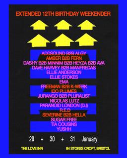 The Love Inn 12Th Birthday Weekend - Friday