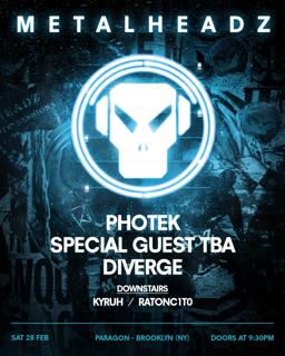 Metalheadz: Photek, Special Guest, Diverge + Kyruh, Ratonc1T0