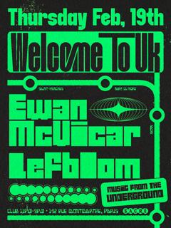 Sacré: Welcome To Uk Avec Ewan Mcvicar & Lefblom