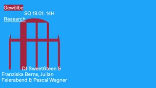 Research With Dj Sweet6Teen & Franziska Berns, Julian Feierabend & Pascal Wagner