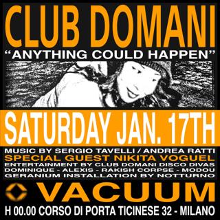 Club Domani With Nikita Voguel